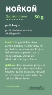 Quassia amara 50 g - kůra proti pilatkám, meře, květopasům